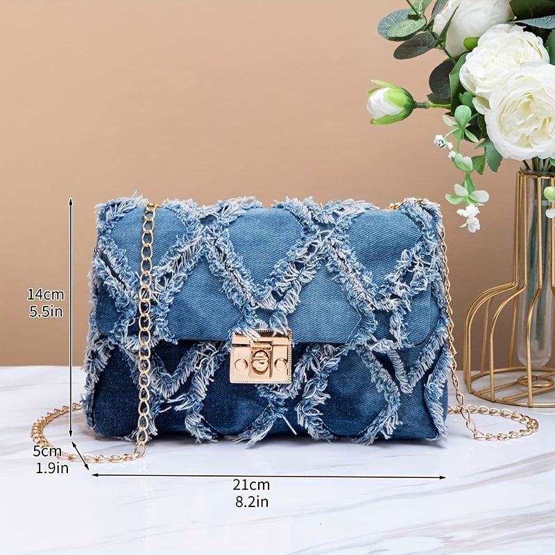 CHIQUE DENIM SHOULDER BAG