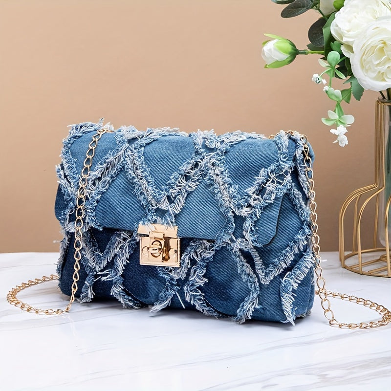 CHIQUE DENIM SHOULDER BAG