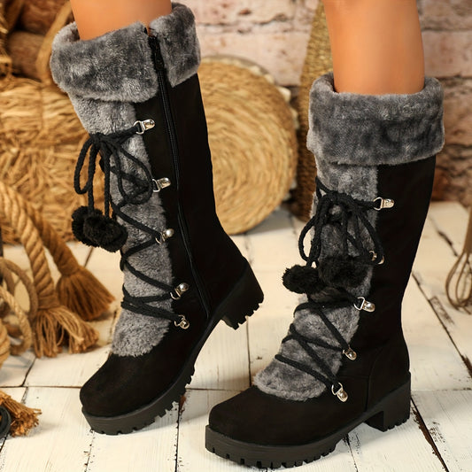 STYLISH HEEL SNOWBOOTS